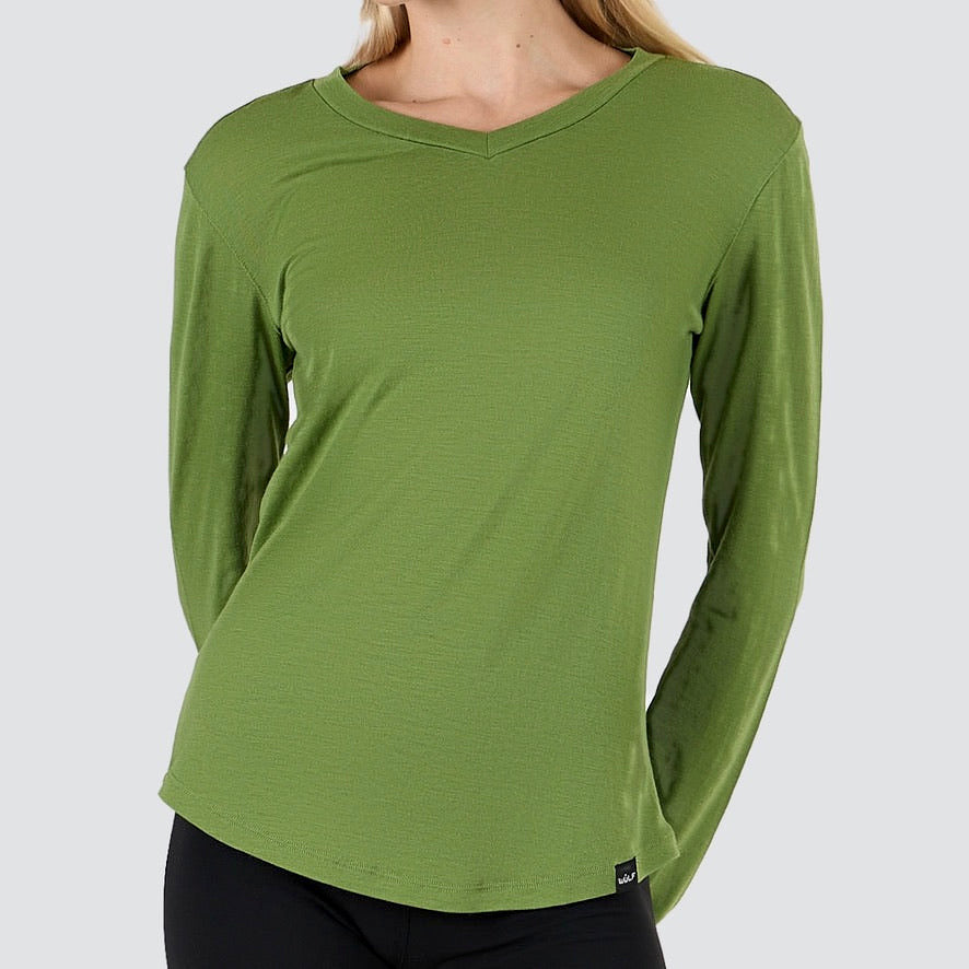 Intimorosa Women's Microfiber Long Sleeve Wolf Shirt – Nuovo, Con Taglie, Microfibra Lupetto ML Donna